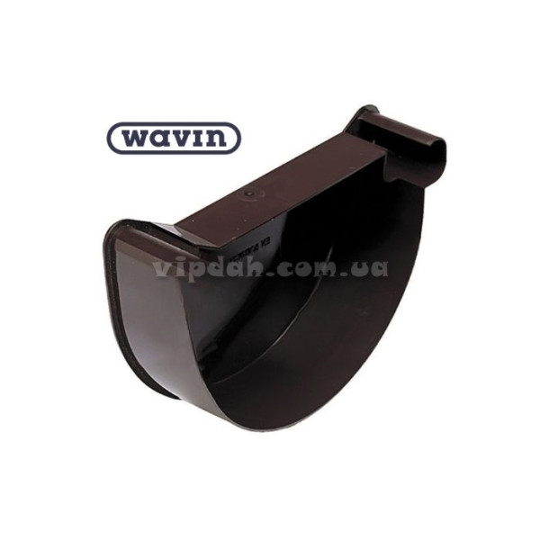Заглушка внутрішня ліва Wavin Ø130 колір Коричневий
