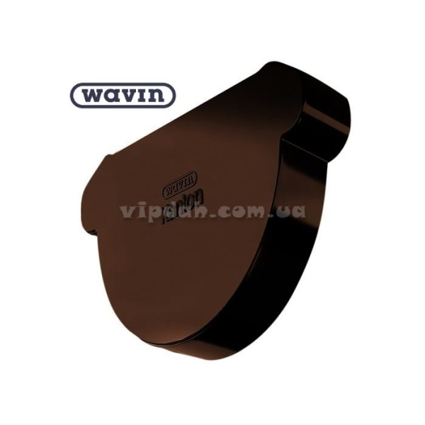 Заглушка наружная универсальная Wavin Ø160 цвет Коричневый