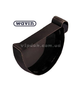 Заглушка зовнішня ліва Wavin Ø100 колір Коричневий