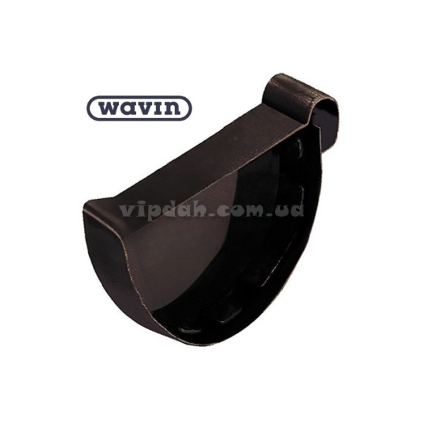 Заглушка зовнішня ліва Wavin Ø100 колір Коричневий