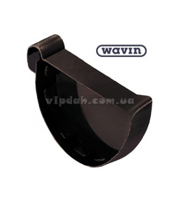Заглушка зовнішня права Wavin Ø100 колір Коричневий