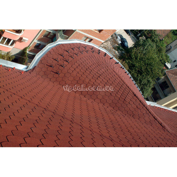 Бітумна черепиця IKO Superglass-Biber 07 Dual Brown