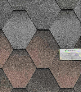 Бітумна черепиця BRAVA Сота Коричнева