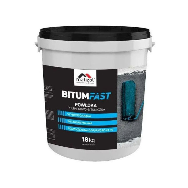 Мастика бітумно-каучукова MATIZOL Bitumfast 18кг