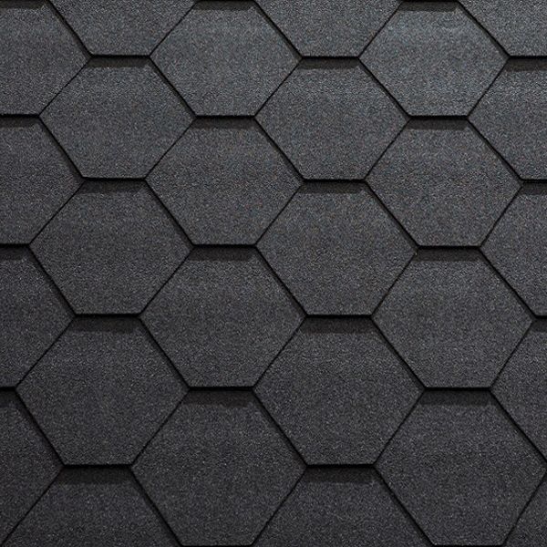 Бітумна черепиця Matizol Uni Strong (сота) Графіт