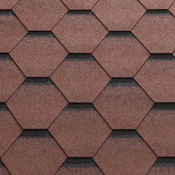 Бітумна черепиця Matizol Uni Strong (сота) Коричневий