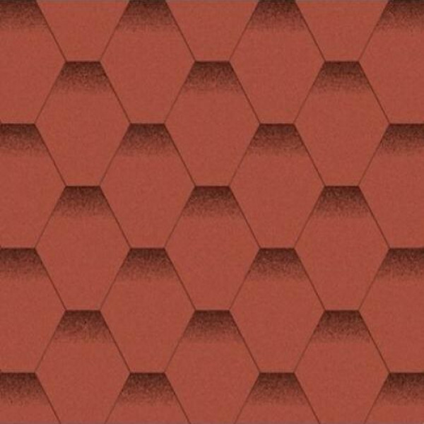 Бітумна черепиця Matizol Uni Strong (сота) Червоний