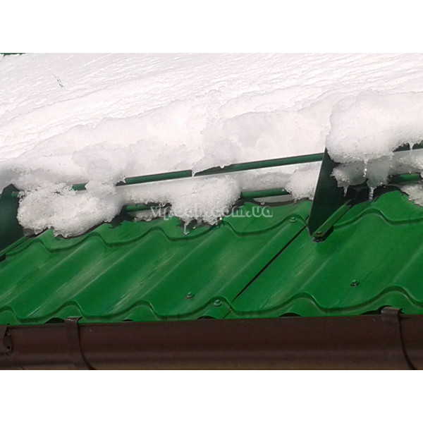 Снігозатримувач трубчастий для фальцевої покрівлі