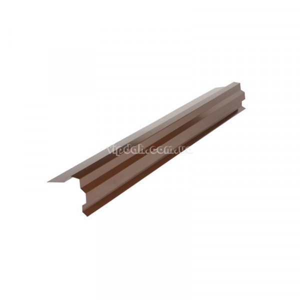 Планка вітрова фігурна для бітумної черепиці L = 2000