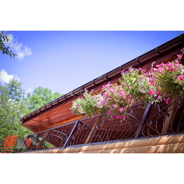 Лійка права PROFiL Ø 90 колір Коричневий