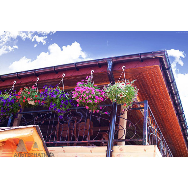 Ринва PROFiL довжна 3м Ø130 колір Коричневий