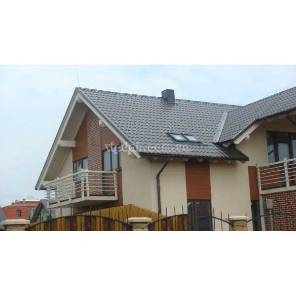 Металочерепиця Ера В'єтнам 0,40мм стигла вишня 3005 мат розмір під замовлення