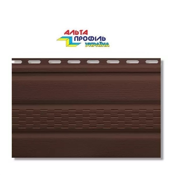 Софіт ALTA-SIDING колір Коричневий з перфорацією