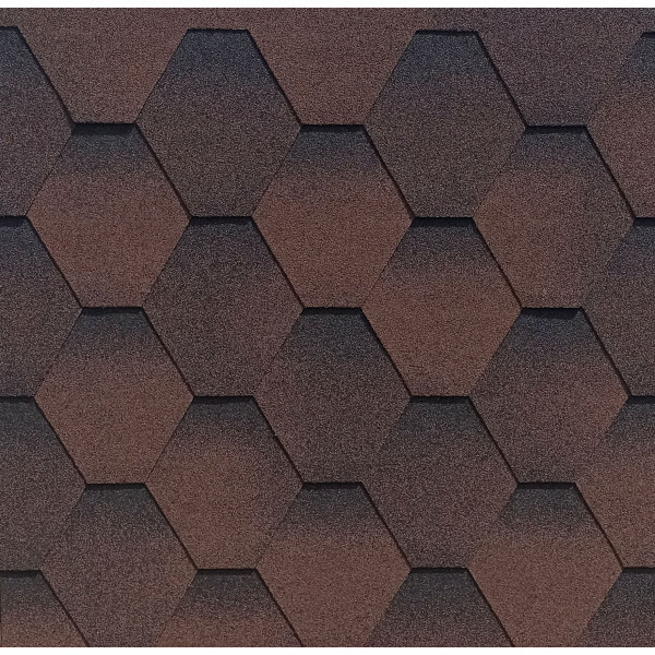 Бітумна черепиця Акваізол Мозаїка Мокко