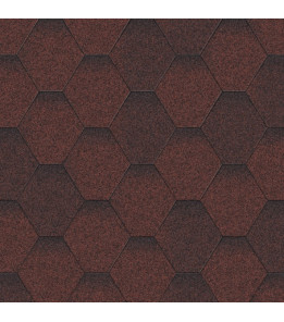 Бітумна черепиця Акваізол Мозаїка Червона Мікс