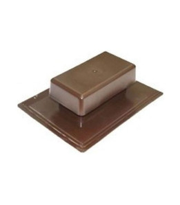 Скатний вентилятор прямокутний Коричневий