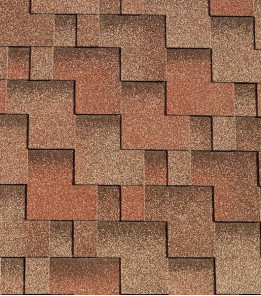 Бітумна черепиця Акваізол Акцент Кедровий