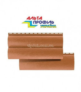 Вініловий сайдинг Alta-Siding BlockHouse колір Дуб-світлий двопереломний