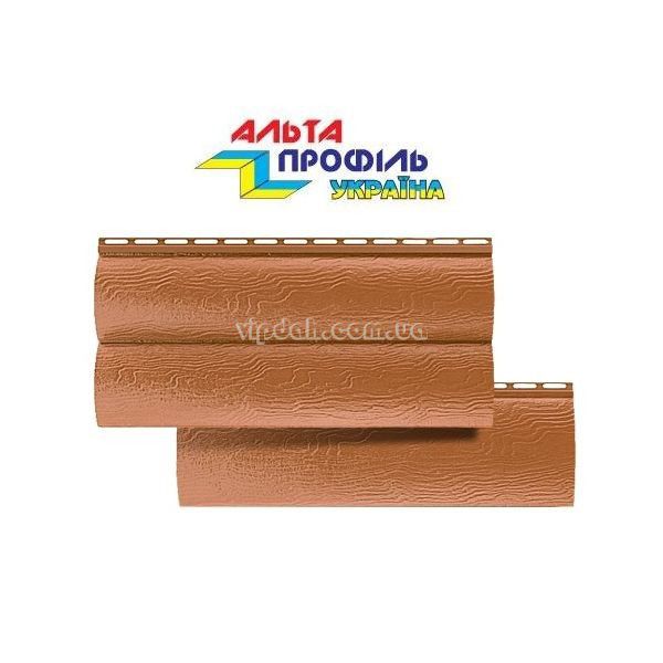 Вініловий сайдинг Alta-Siding BlockHouse колір Дуб-світлий двопереломний