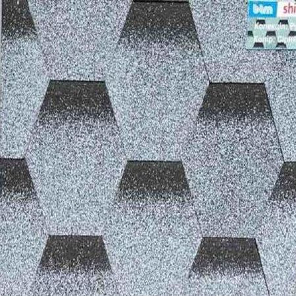 Бітумна черепиця BTM Shingle Rubin (сота) Сірий