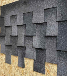 Бітумна черепиця BTM Shingle Dragon (зуб) Дим