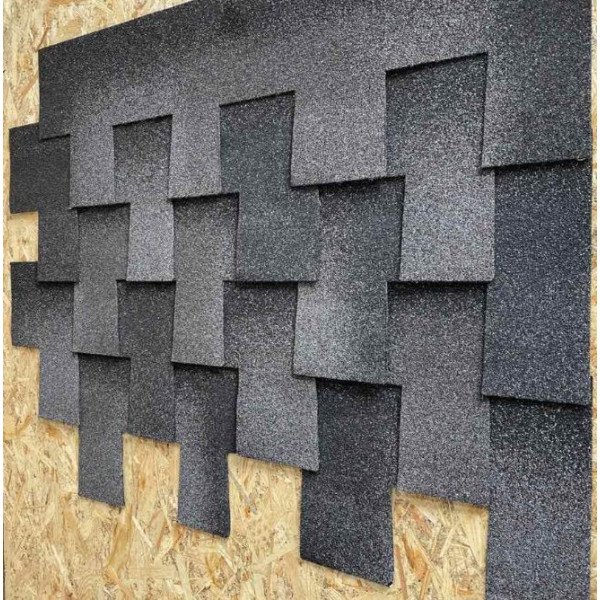 Бітумна черепиця BTM Shingle Dragon (зуб) Дим