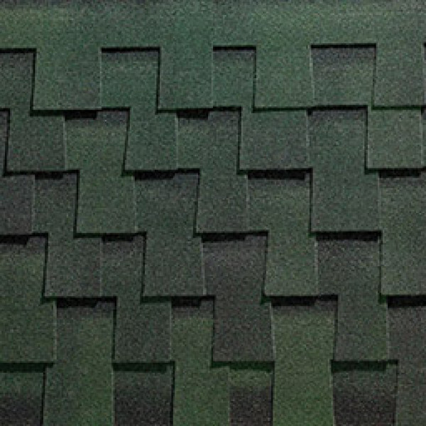 Бітумна черепиця BTM Shingle Dragon (зуб) Зелений