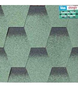 Бітумна черепиця BTM Shingle Rubin (сота) Зелений