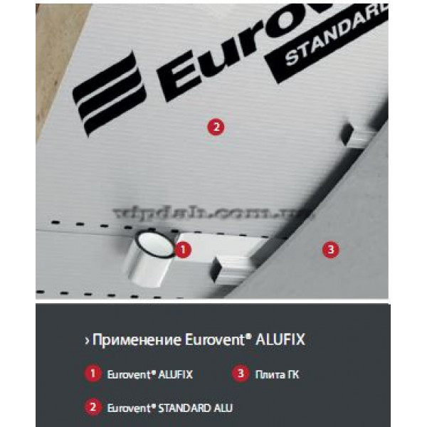 Eurovent Alufix 50 одностороння металізована стрічка