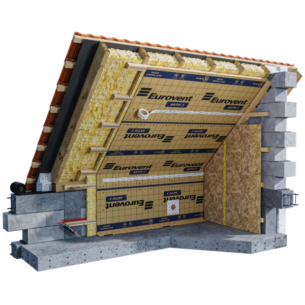 Пароізоляційна мембрана Eurovent Aktiv 3 140