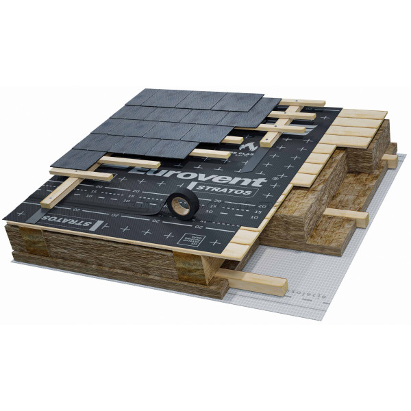 Покрівельна мембрана з клейовою стрічкою Eurovent Stratos Sk2 210