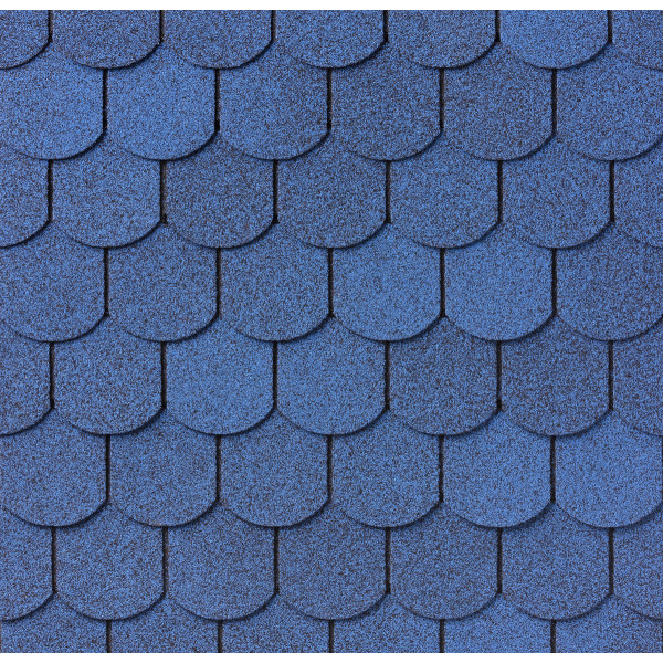 Битумная черепица IKO Superglass-Biber 36 Sky Blue Ultra