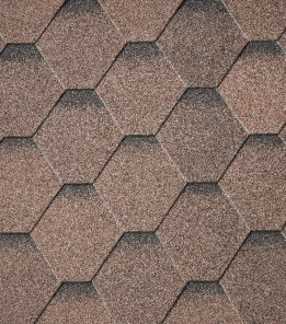 Бітумна черепиця IKO Superglass HEX 27 Dual Brown Ultra