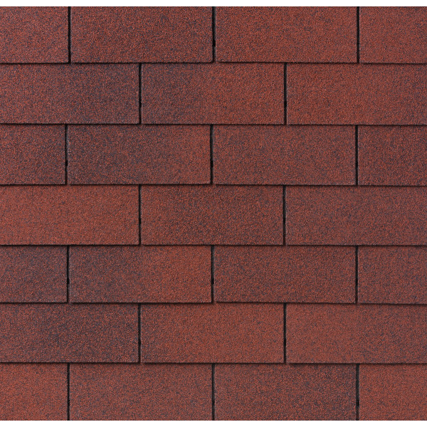 Бітумна черепиця IKO Superglass 3TAB 55 Riviera Red