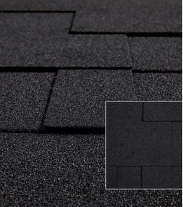 Бітумна черепиця Katepal Rocky чорний