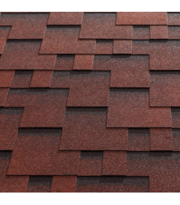 Бітумна черепиця Katepal Rocky червоний граніт