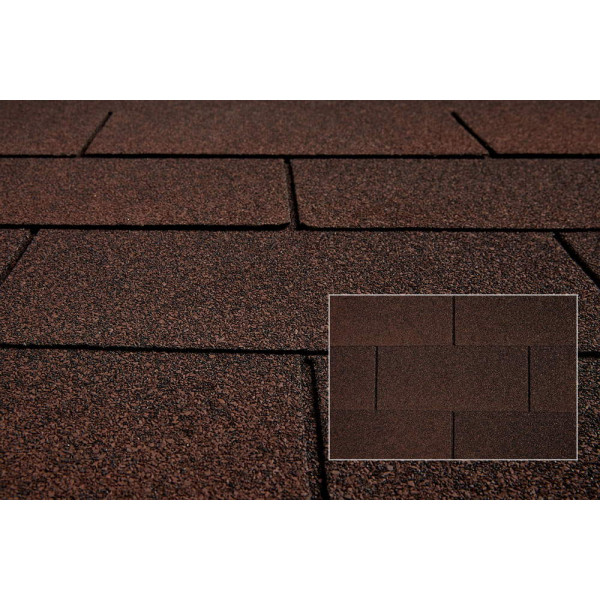 Бітумна черепиця Katepal 3T коричневий