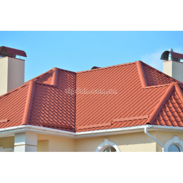 Металочерепиця Ретро Словаччина 0,50 мм темно-зелений 6005 мат розмір під замовлення