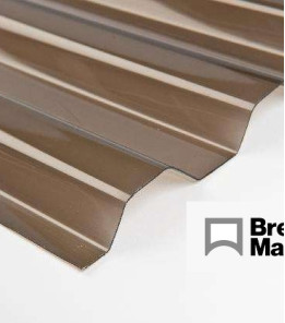 Лист ПВХ Marvec, бронзовий 2*0,9 м. трапеція 0,8 мм