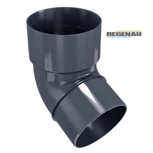 Коліно 67,5° Regenau Ø100 колір Графітовий