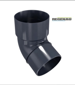 Коліно 67,5° Regenau Ø80 колір Графітовий