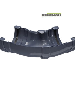 Кут ринви регульований 60°-160° Regenau Ø125 колір Графітовий