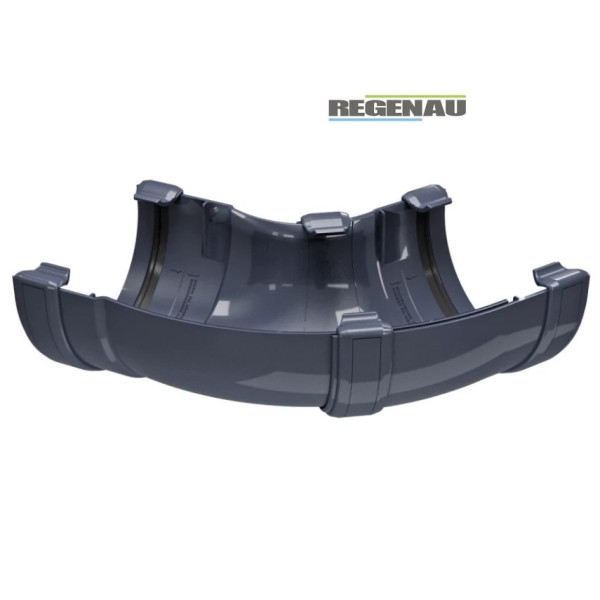 Кут ринви регульований 60°-160° Regenau Ø125 колір Графітовий