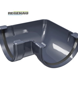 Кут ринви 90° Regenau Ø125 колір Графітовий