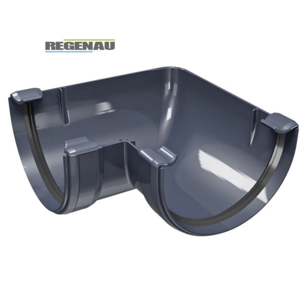 Кут ринви 90° Regenau Ø125 колір Графітовий