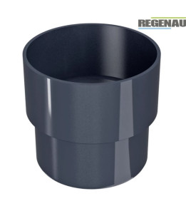 З'єднувач труби Regenau Ø80 колір Графітовий