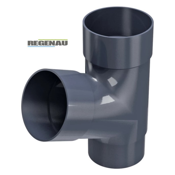 Трійник 67,5° Regenau Ø100 колір Графітовий