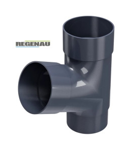 Трійник 67,5° Regenau Ø80 колір Графітовий