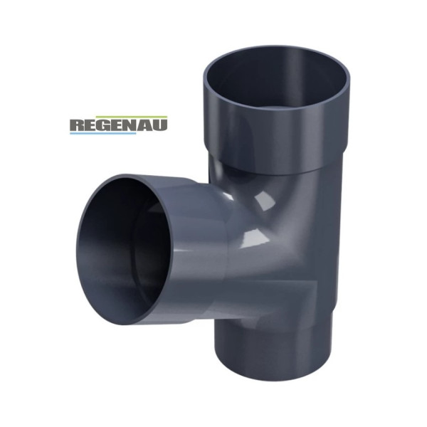Трійник 67,5° Regenau Ø80 колір Графітовий