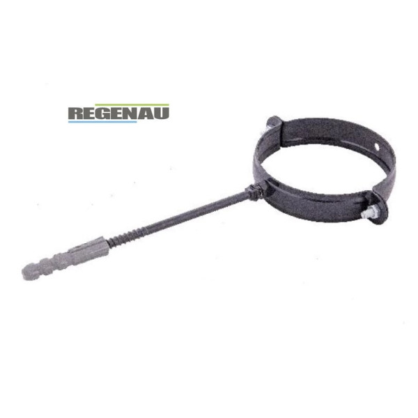 Тримач труби металевий Regenau Ø80 L-160 колір Графітовий